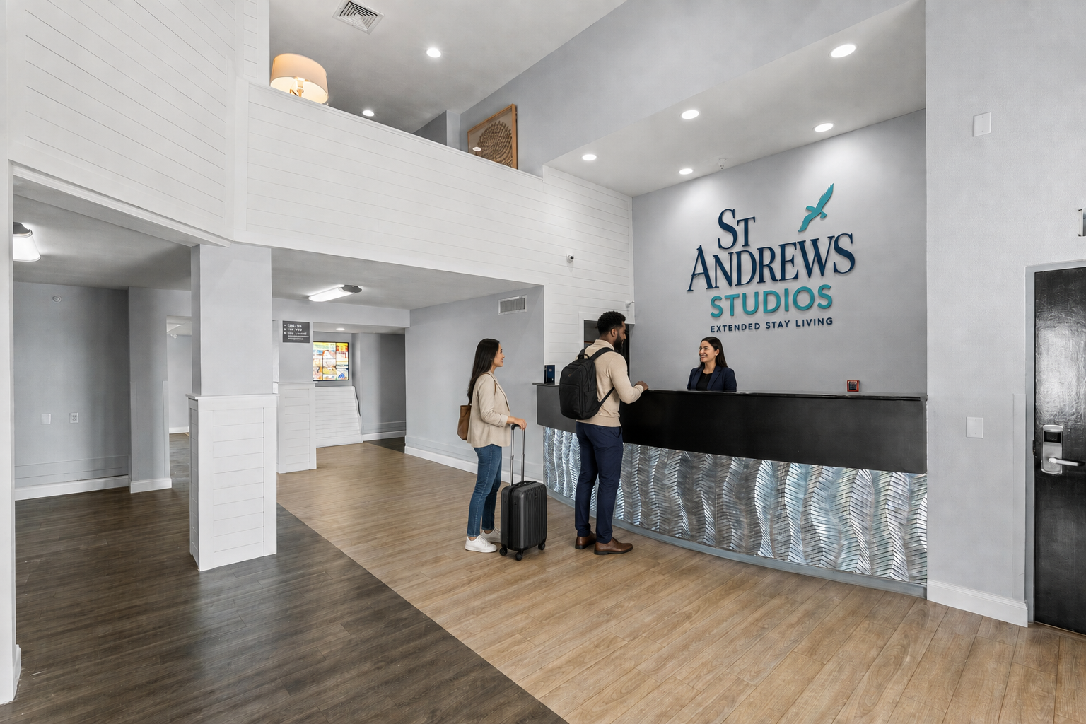 St Andrews Studios lobby and front desk